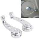 1 Pair Universal Car Wagon Door Window Crank Handle Winder Manual Door Crank Handle Window Winders(Silver)