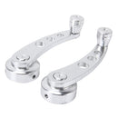 1 Pair Universal Car Wagon Door Window Crank Handle Winder Manual Door Crank Handle Window Winders(Silver)