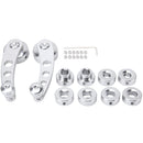 1 Pair Universal Car Wagon Door Window Crank Handle Winder Manual Door Crank Handle Window Winders(Silver)