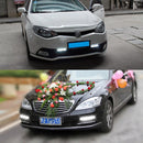 1 Pair DC9-16V 2W 120LM 7000K 8 SMD-5050-LEDs Circular Car DRL&Turn Light