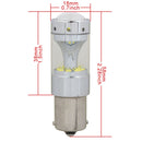 2 PCS 1156 60W 1200 LM 6000K Car Auto Brake Lights Turn Light Backup Light with 12 CREE XB-D Lamps, DC 12V (White Light)