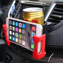 SHUNWEI SD-1026 Car Auto Multi-functional ABS Air Vent Drink Holder Bottle Cup Holder Phone Holder Mobile Mount(Black)