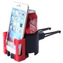 SHUNWEI SD-1026 Car Auto Multi-functional ABS Air Vent Drink Holder Bottle Cup Holder Phone Holder Mobile Mount(Red)