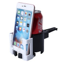 SHUNWEI SD-1026 Car Auto Multi-functional ABS Air Vent Drink Holder Bottle Cup Holder Phone Holder Mobile Mount(White)