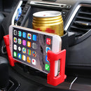 SHUNWEI SD-1026 Car Auto Multi-functional ABS Air Vent Drink Holder Bottle Cup Holder Phone Holder Mobile Mount(White)