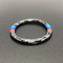 Car Carbon Fiber Soft Panel Engine Start Key Push Button Ring Trim Decorative Sticker for BMW E90 / E92 / E93 2005-2012