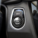 Car Carbon Fiber Engine Start Button Decoration Cover Trim Black for BMW F Chassis