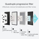 XJ-005 Car / Household Solar Energy Smart Touch Control Air Purifier Negative Ions Air Cleaner(Black)