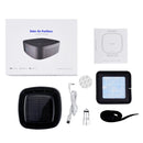 XJ-005 Car / Household Solar Energy Smart Touch Control Air Purifier Negative Ions Air Cleaner(Black)
