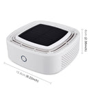 XJ-005 Car / Household Solar Energy Smart Touch Control Air Purifier Negative Ions Air Cleaner(White)
