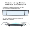 SHUNWEI Large Car Three-Fold Curve Surface Rear View Mirror Reverse Wide Angle Adjustable Angle Auxiliary Blind Area Retroreflector Reversing Wide-angle Lens