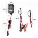 FOXSUR 6V / 12V 1A Automatic Smart AGM Battery Charger Maintainer for Car Motorcycle Scooter with SAE Cable, EU Plug