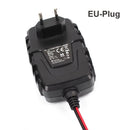 FOXSUR 6V / 12V 1A Automatic Smart AGM Battery Charger Maintainer for Car Motorcycle Scooter with SAE Cable, EU Plug