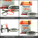 FOXSUR 0.8A / 3.6A 12V 5 Stage Charging Battery Charger for Car Motorcycle, EU Plug