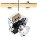 Press Type Drawer Cabinet Catch Latch Release Cupboard Door Stop Drawer Cabinet Locker for RV / Yacht / Furniture(Chrome)