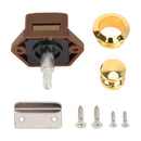 Press Type Drawer Cabinet Catch Latch Release Cupboard Door Stop Drawer Cabinet Locker for RV / Yacht / Furniture(Gold)