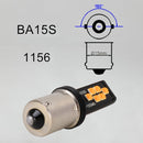 2 PCS 1156 DC9-16V / 3.5W Car Auto Turn Lights 12LEDs SMD-ZH3030 Lamps, with Constant Current(Yellow Light)