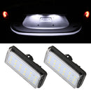 2 PCS DC12V / 1.5W/ 6000K / 100LM Car LED License Plate Light 18LEDs SMD-3528 Lamps for Lexus(White Light)