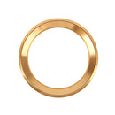 Aluminium Alloy Steering Wheel Decoration Ring Cover Sticker for BMW(Gold)