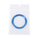 Aluminium Alloy Steering Wheel Decoration Ring Cover Sticker for BMW(Blue)