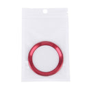 Aluminium Alloy Steering Wheel Decoration Ring Cover Sticker for BMW(Red)
