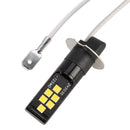 2 PCS H3 DC9-16V / 3.5W / 6000K / 320LM Car Auto Fog Light 12LEDs SMD-ZH3030 Lamps, with Constant Current (White Light)