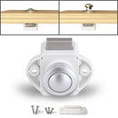 Press Type Drawer Cabinet Catch Latch Release Cupboard Door Stop Drawer Cabinet Locker for RV / Yacht / Furniture(White)