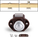 Press Type Drawer Cabinet Catch Latch Release Cupboard Door Stop Drawer Cabinet Locker for RV / Yacht / Furniture(Brown)