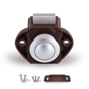 Press Type Drawer Cabinet Catch Latch Release Cupboard Door Stop Drawer Cabinet Locker for RV / Yacht / Furniture(Brown)