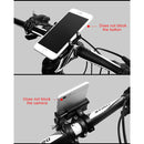 Motorcycle Handlebar Aluminum Alloy Phone Bracket(Black)