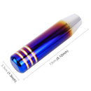 Universal Long Strip Shape Car Gear Shift Knob Modified Shifter Lever Knob, Length: 13cm(Gradient Blue)