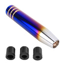 Universal Long Strip Shape Car Gear Shift Knob Modified Shifter Lever Knob, Length: 13cm(Gradient Blue)