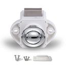 Press Type Drawer Cabinet Catch Latch Release Cupboard Door Stop Drawer Cabinet Locker for RV / Yacht / Furniture(Chrome)