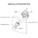 Press Type Drawer Cabinet Catch Latch Release Cupboard Door Stop Drawer Cabinet Locker for RV / Yacht / Furniture(Chrome)