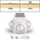Press Type Drawer Cabinet Catch Latch Release Cupboard Door Stop Drawer Cabinet Locker for RV / Yacht / Furniture(White)