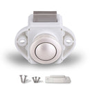 Press Type Drawer Cabinet Catch Latch Release Cupboard Door Stop Drawer Cabinet Locker for RV / Yacht / Furniture(White)