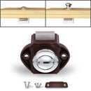 Press Type Drawer Cabinet Catch Latch Release Cupboard Door Stop Drawer Cabinet Locker for RV / Yacht / Furniture(Brown)