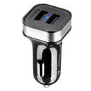 XPower G5 Universal Car Dual USB Quick Charger 2 USB Ports Charger DC12-24V 3.6A(Black)