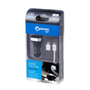 XPower G5 Universal Car Dual USB Quick Charger 2 USB Ports Charger DC12-24V 3.6A(Black)