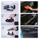 Car Armrest Left Elbow Support Universal Heightening Pad Central Armrest Box Right Handrail(Silver)