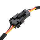 2 PCS 12V Car Daytime Running Lights Soft Article Lamp, Red+ Yellow Light, Length: 45cm