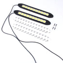 2 PCS 10W 1000LM 6000K White Light COB LED Daytime Running Lightï¼ŒDC 12V
