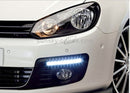 2 PCS 10W 1000LM 6000K White Light COB LED Daytime Running Lightï¼ŒDC 12V