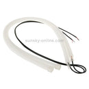 2 PCS 12V Car Daytime Running Lights Soft Article Lamp, Yellow Light, Length: 85cm