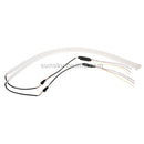 2 PCS 12V Car Daytime Running Lights Soft Article Lamp, White + Yellow Light, Length: 85cm