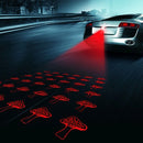 200mW Mushroom Pattern Red Light Car Laser Fog Lamp, DC 8-36V, Cable Length: 73cm