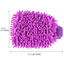 KANEED Microfiber Dusting Mitt Car Window Washing Home Cleaning Cloth Duster Towel Gloves (Random Color Delivery)