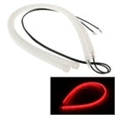 2 PCS 12V Car Daytime Running Lights Soft Article Lamp, Red Light, Length: 30cm