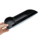 Car Seat Crevice Storage Box with Interval Cup Drink Holder Auto Gap Pocket Stowing Tidying for Phone Pad Card Coin Case Accessories(Silver)