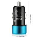 XPower X1A Universal Car USB Quick Charger USB Port Charger DC12-24V 3.1A(Blue)